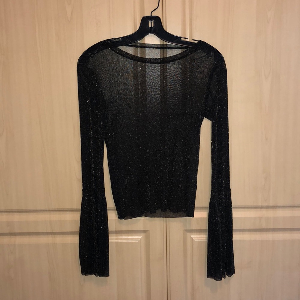 Forever 21 Gold Mesh Top (Size: M)